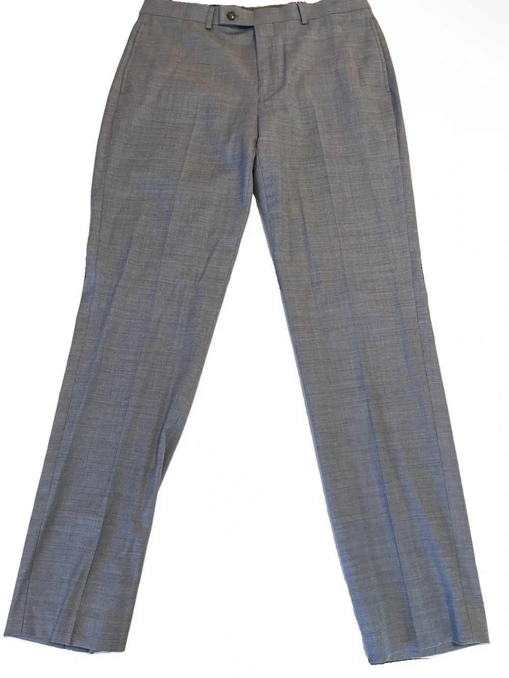 Calvin Klein x Slim Fit Dress Pants 33W Inseam 32 Blue Wool Blend Modern Formal